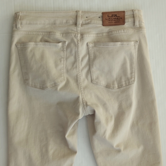 LRL Lauren Jeans Co. Ralph Lauren Heritage Jeans 10P Cream Wheat - Picture 11 of 16